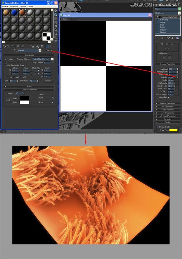 3ds Max制作头发和皮毛实例教程,PS教程,图老师教程网
