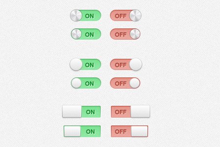 90个免费漂亮的切换开关按钮PSD素材,PS教程,图老师教程网