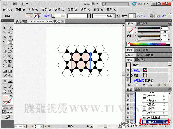 Illustrator基础教程：制作简单的无缝贴图,PS教程,图老师教程网