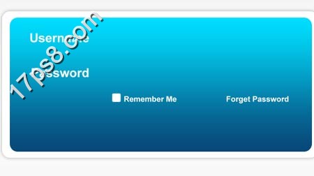 Photoshop设计蓝色风格的网页登陆框,PS教程,图老师教程网