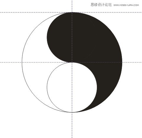 CorelDraw快速绘制时尚的太极形状,PS教程,图老师教程网