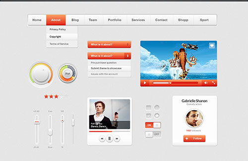 10套超漂亮的网页UI套装PSD素材,PS教程,图老师教程网