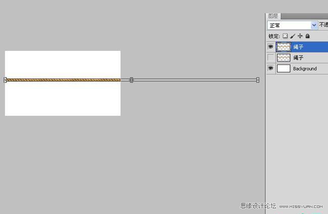 Photoshop使用变形功能制作绳子艺术字,PS教程,图老师教程网