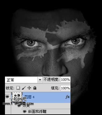 Photoshop制作帅哥面部剥皮效果,PS教程,图老师教程网