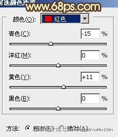 Photoshop调出草原婚片暗红色调,PS教程,图老师教程网