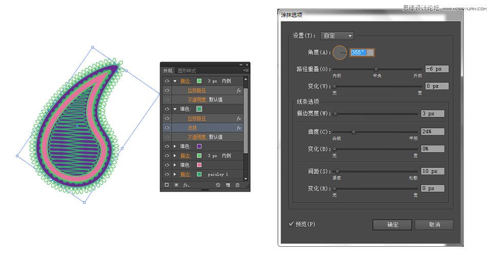 Illustrator绘制波西米亚风情花纹背景,PS教程,图老师教程网