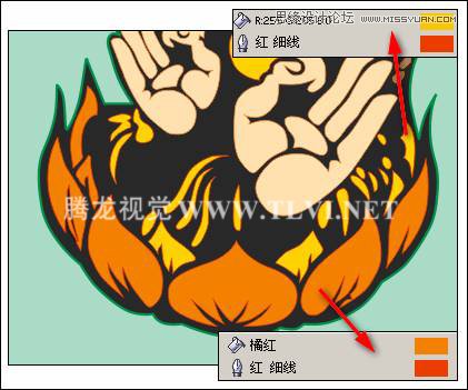 CorelDRAW绘制卡通风格的慈悲佛祖,PS教程,图老师教程网