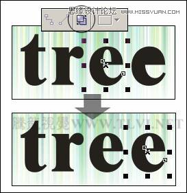 CorelDRAW实例教程：绘制植树节创意字体教程,PS教程,图老师教程网