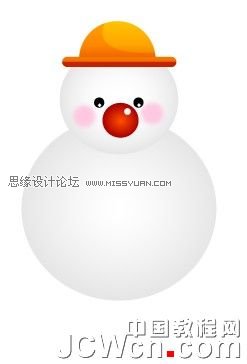 Illustrator鼠绘教程：绘制雪地上堆雪人的孩童插画,PS教程,图老师教程网