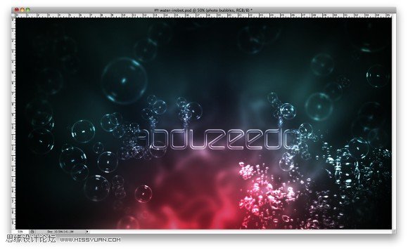 Photoshop设计悬浮在水中的文字,PS教程,图老师教程网