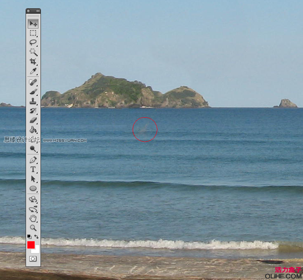 Photoshop CS5教程：使用内容识别填充功能去除杂物,PS教程,图老师教程网