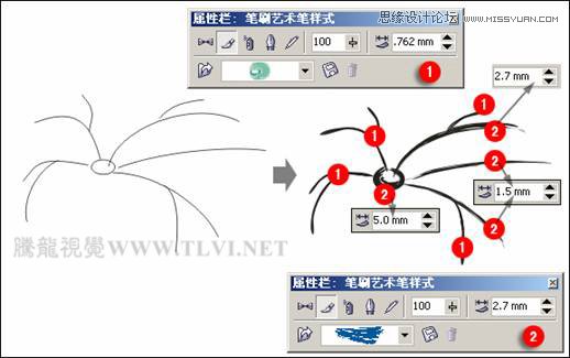 CorelDRAW实例教程：绘制中国风国画教程,PS教程,图老师教程网