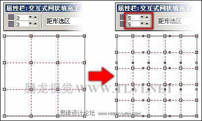 使用CorelDRAW中的“交互式网格填充”工具填充对象,PS教程,图老师教程网