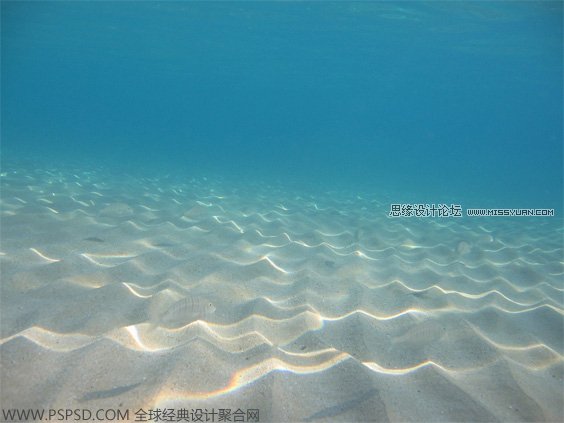 Photoshop合成教程：合成水下虚幻场景,PS教程,图老师教程网