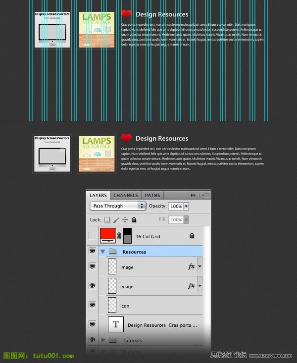 Photoshop设计教程：ipad主题网页制作教程,PS教程,图老师教程网