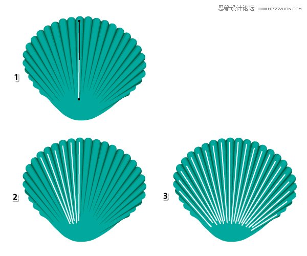 Illustrator绘制时尚彩色的逼真贝壳,PS教程,图老师教程网