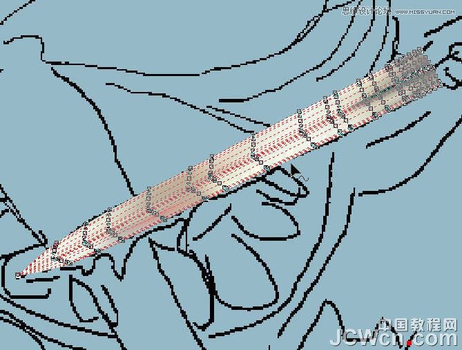 CorelDRAW巧用网格工具绘制恶魔谷插画,PS教程,图老师教程网