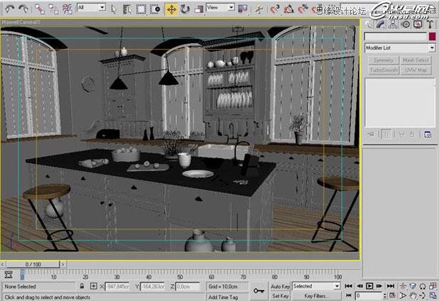 3ds Max打造西方开放式厨房局部场景,PS教程,图老师教程网