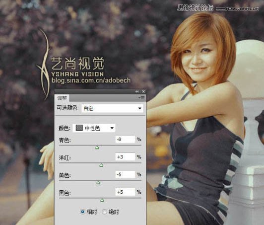 Photoshop调出美女照片黄褐色调,PS教程,图老师教程网