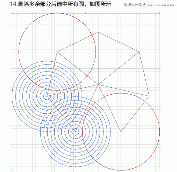 Illustrator绘制漂亮的叠加圆环效果图,PS教程,图老师教程网