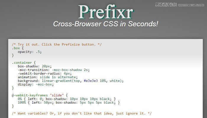 10个省时高效的CSS3代码生成工具分享,PS教程,图老师教程网