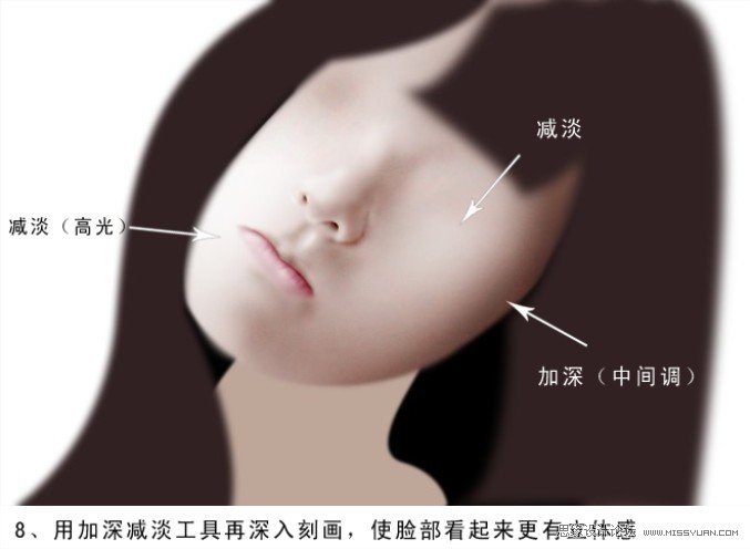 Photoshop绘制逼真可爱的美女教程,PS教程,图老师教程网