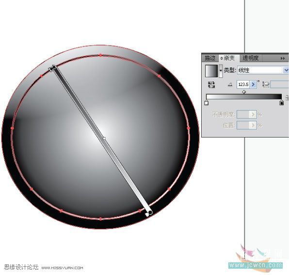 Illustrator制作漂亮水晶按钮图标,PS教程,图老师教程网