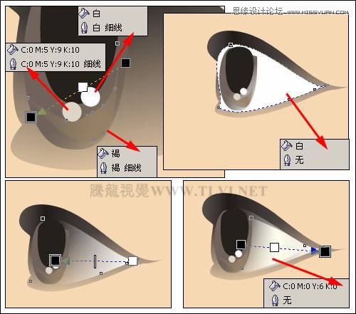 CorelDRAW绘制人物工笔画美女人物教程,PS教程,图老师教程网