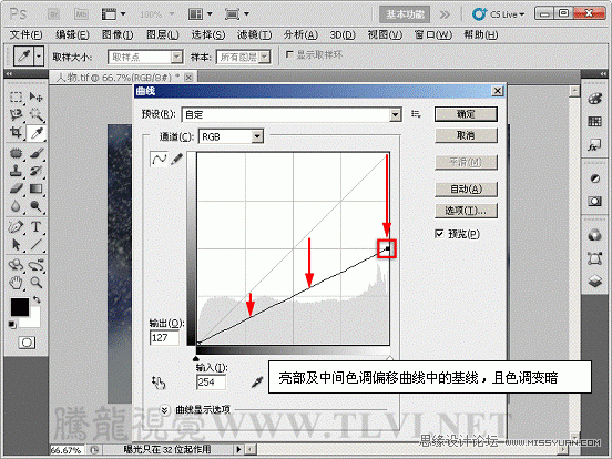 Photoshop基础教程：通过实例解析曲线命令,PS教程,图老师教程网