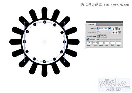 Illustrator绘制复杂图案矢量心形插画,PS教程,图老师教程网