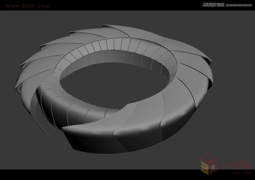 3DMAX详解如何建造鱼鳞状建筑模型,PS教程,图老师教程网