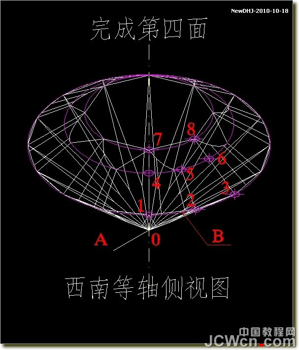 AutoCAD建模教程：绘制八心八箭的钻石,PS教程,图老师教程网