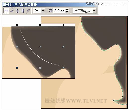 CorelDRAW绘制人物工笔画美女人物教程,PS教程,图老师教程网