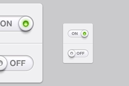 90个免费漂亮的切换开关按钮PSD素材,PS教程,图老师教程网
