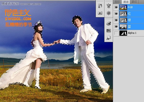 Photoshop CS5新功能来制作单人照效果,PS教程,图老师教程网