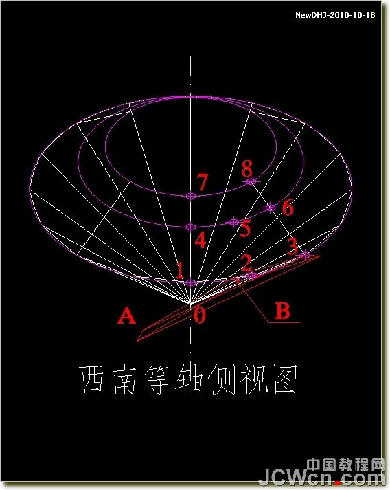 AutoCAD建模教程：绘制八心八箭的钻石,PS教程,图老师教程网