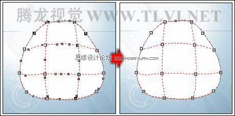 使用CorelDRAW中的“交互式网格填充”工具填充对象,PS教程,图老师教程网