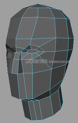 Maya建模教程：人头建模的详细教程,PS教程,图老师教程网