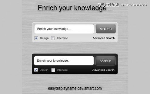 45个经典的免费搜索框设计PSD素材,PS教程,图老师教程网