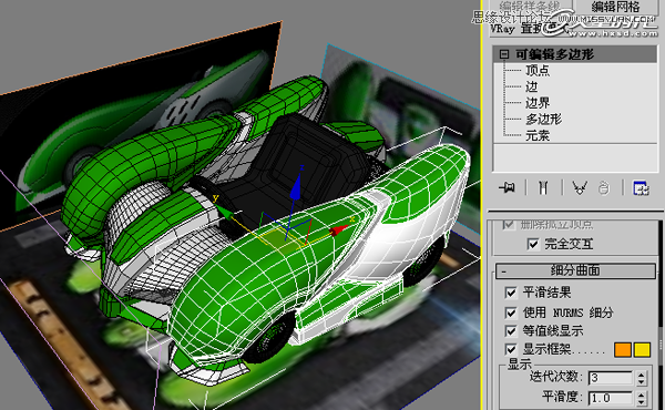 3ds Max制作绿色风格的跑跑卡丁车,PS教程,图老师教程网