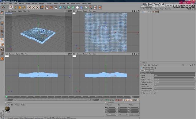 Cinema 4D 绘制3D草坪,PS教程,图老师教程网