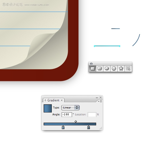 Illustrator绘制漂亮的矢量风格笔记本,PS教程,图老师教程网