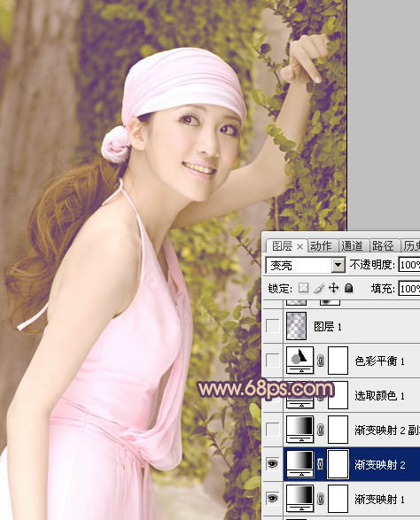 Photoshop调出外景美女日系淡雅效果,PS教程,图老师教程网