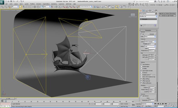 3DMAX制作在大海中航行的帆船,PS教程,图老师教程网