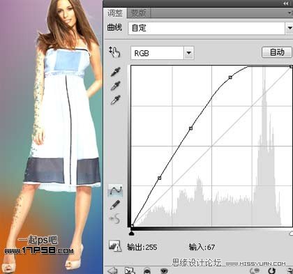 Photoshop给模特美女制作时尚的背景,PS教程,图老师教程网