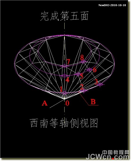 AutoCAD建模教程：绘制八心八箭的钻石,PS教程,图老师教程网