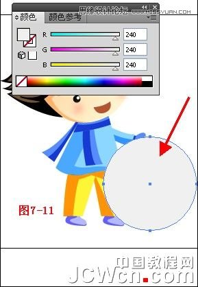 Illustrator鼠绘教程：绘制雪地上堆雪人的孩童插画,PS教程,图老师教程网