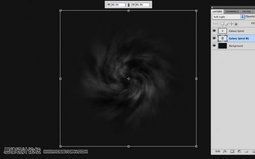 Photoshop简单制作螺旋星系效果,PS教程,图老师教程网