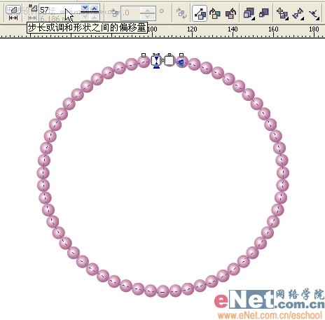 Coreldraw绘制一串发光的珍珠项链,PS教程,图老师教程网