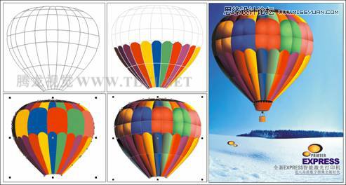 CorelDRAW绘制时尚的热汽球海报教程,PS教程,图老师教程网